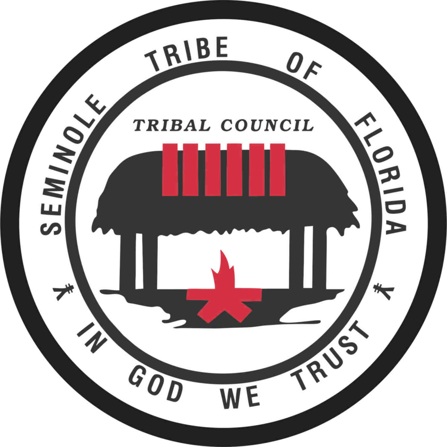5 x 5 Seminole Tribe of Florida Seal Sticker Vinyl Native American Car Stickers