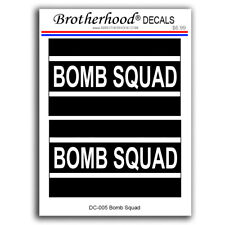 EOD Bomb Squad Designation Law Enforcement Military Decals Pack Of Two picture