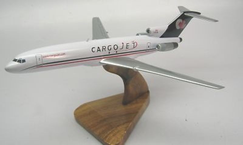 B-727 CargoJet Air Canada Airplane Wood Model Replica Large 