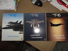 3 NOS OEM PICTURE POSTERS USAF F-16 Fighting Falcon / Viper Lockheed Martin picture