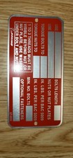 Boeing Aircraft Co UT-6930 Tag Metal Plate - 4