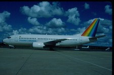 S848 PT-TEE TRANS BRASIL B737-300 ORIGINAL KODAK SLIDE picture