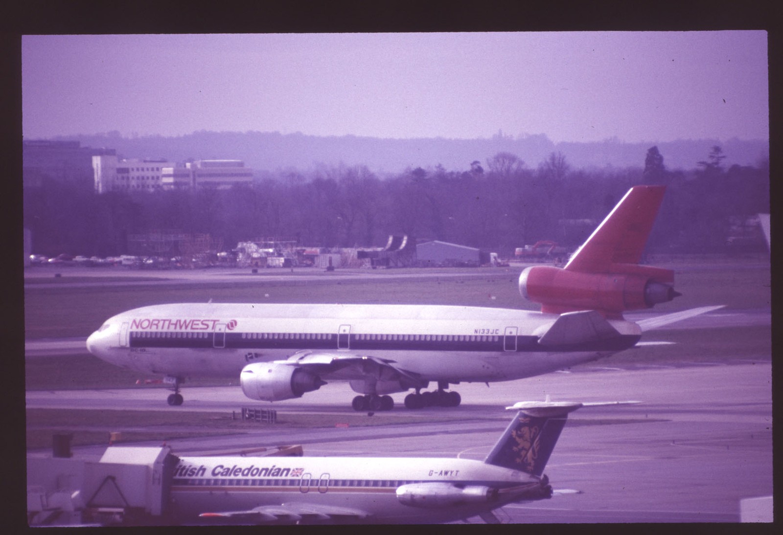 Orig 35mm airline slide Northwest Airlines DC-10-40 N133JC Orig 35mm airline slide Northwest Airlines DC-10-40 N133JC
