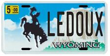 Chris Ledoux Wyoming Rodeo Cowboy Year 2000 License Plate picture