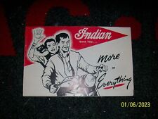 50's or 60's Indian Motorcycle Brochure - Trailblazer -Woodsman -Tomahawk-Apache picture