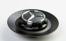 1x 147mm(5.78in)/137mm(5.37) Black Wheel Centre Hub Cap For Mercedes Wheel-NEW- picture
