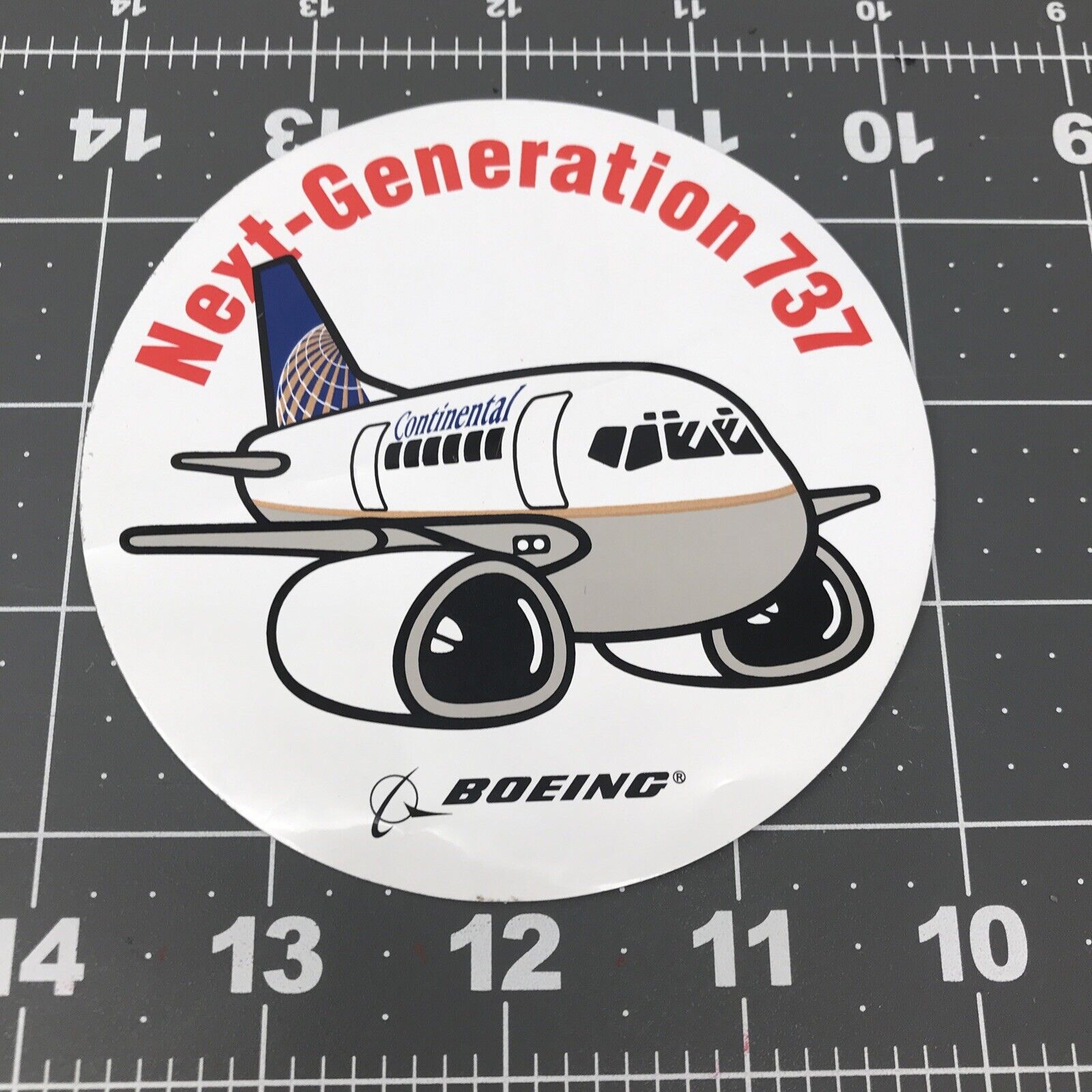 VINTAGE Rare BOEING 737 Next-Generation AIRCRAFT Jet COLLECTIBLE STICKER DECAL
