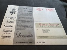 Beech Aircraft Brochure Wichita Bonanza, Mentor Navy Jets Specs Pictures 1955 picture