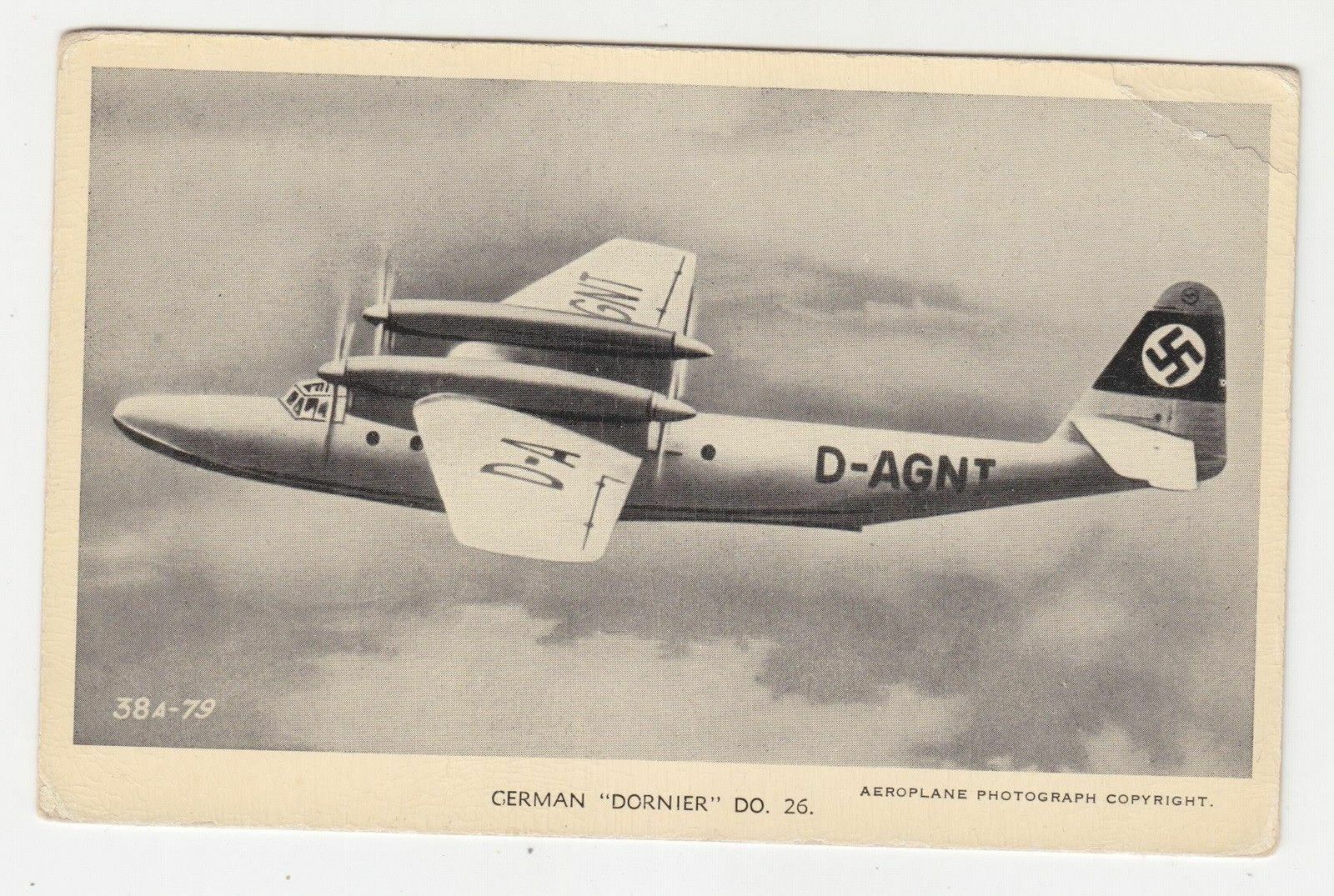 Vintage 1930s Real Photo Postcard of Up-and-Coming Zeppelin Challenger