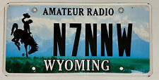 WYOMING Amateur Radio HAM  License Plate - #N7NNW picture