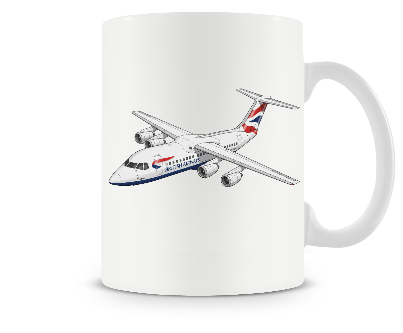 British Airways Bae 146 Ceramic Coffee Mug - 15oz. British Airways Bae 146 Ceramic Coffee Mug - 15oz.
