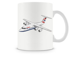 British Airways Bae 146 Ceramic Coffee Mug - 15oz. picture