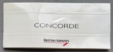 British Airways Airlines Concorde Ticket Jacket with ticket from 1997 picture