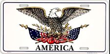 American Flag Eagle Car Aluminium USA Made Car License Plate Front Car Truck picture