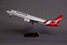 Qantas 737 Large Plane Model  ✈ 1:160 Airplane 45cm LED Cab Lights picture