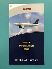US AIRWAYS SAFETY CARD--AIRBUS 320 #2 picture