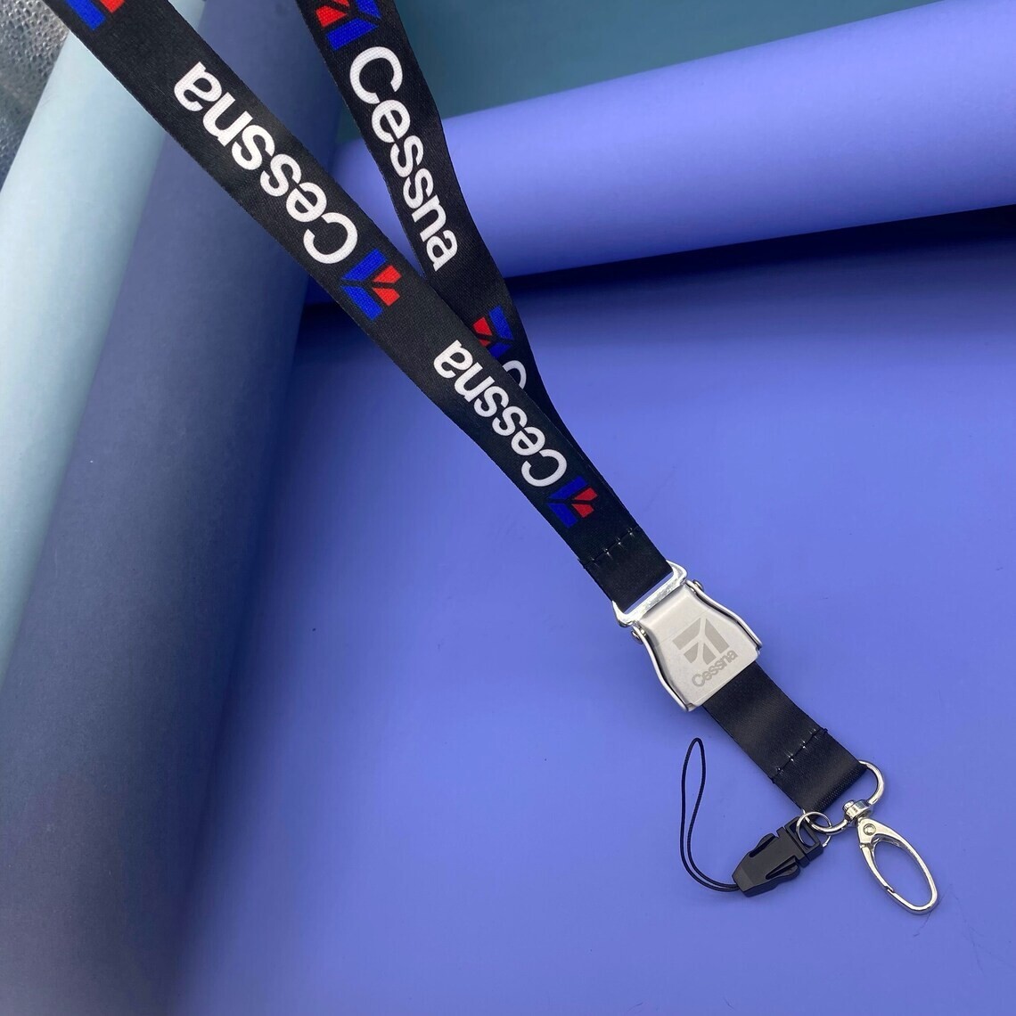 Lanyard Cessna Seat Belt Buckle,Cessna Gift for pilot ,Cessna Logo, pilot id Lanyard Cessna Seat Belt Buckle,Cessna Gift for pilot ,Cessna Logo, pilot id