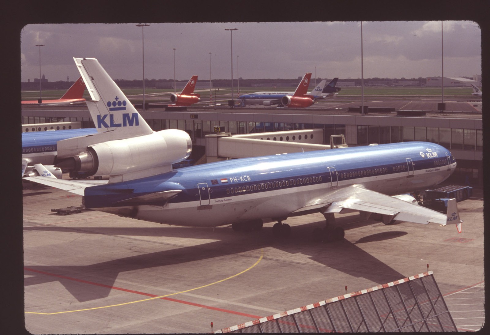 Orig 35mm airline slide KLM Royal Dutch Airlines MD-11 PH-KCB Orig 35mm airline slide KLM Royal Dutch Airlines MD-11 PH-KCB