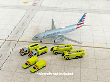 1:400 Model Airport Accessories - 6 Piece Airport Fire Rescue Vehicle (ARFF) Set picture