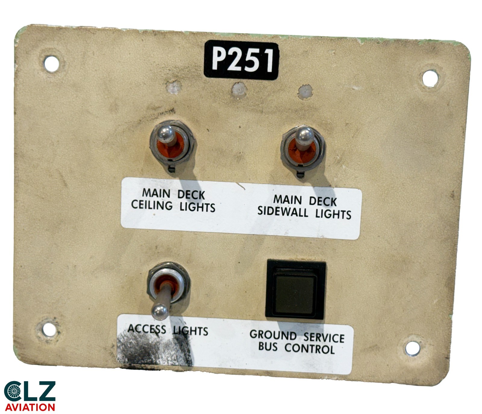 Boeing 747 Freighter Cargo Main Deck Lights Control Switch Panel
