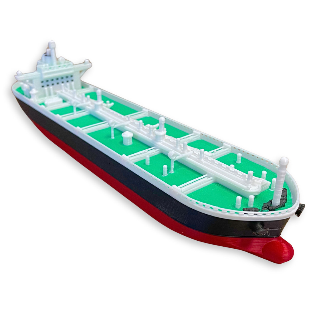 Modern Oil Tanker Ship Model - 12 Inch Commercial Vessel Replica Marine Tanker Modern Oil Tanker Ship Model - 12 Inch Commercial Vessel Replica Marine Tanker