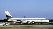 Convair CV-880 CV880 Delta Air Lines Desk Wood Airplane New Model Large 1/100 picture