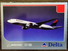 2003 Delta Air Lines Aircraft Trading Card #10 Boeing 777-200 NEW CONDITION picture