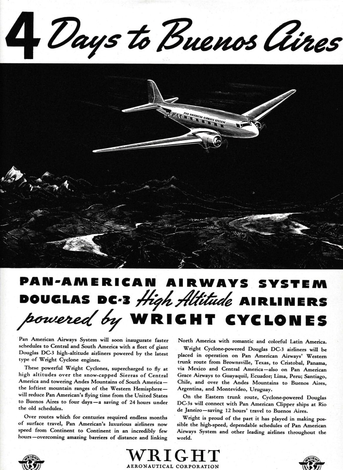 Pan American Airways Douglas DC-3 ad 9/1/2024f
