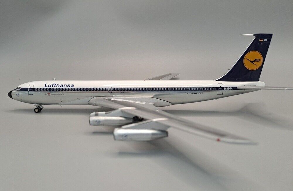 JFox JF-707-3-005P Lufthansa Boeing 707-300 D-ABOX Diecast 1/200 Model Airplane