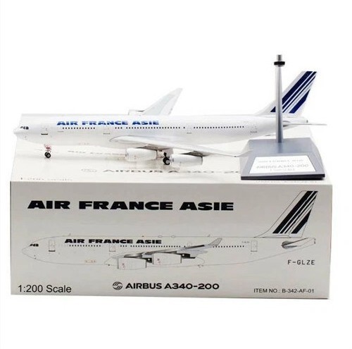Inflight B-342-AF-01 Air France Asie Airbus A340-300 F-GLZE Diecast 1/200 Model