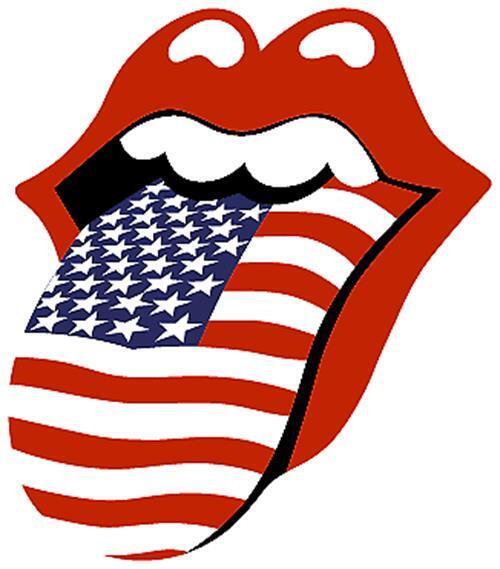 Rolling Stones American Tongue Logo Sticker / Vinyl Decal  | 10 Sizes