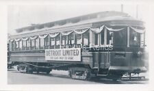 B&W Photo #8024 Detroit United RR 1930’s Streetcar Detroit Limited Special picture