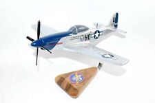 487th Fighter Squadron P-51 Mustang Model, Mahogany, 1/25 (15