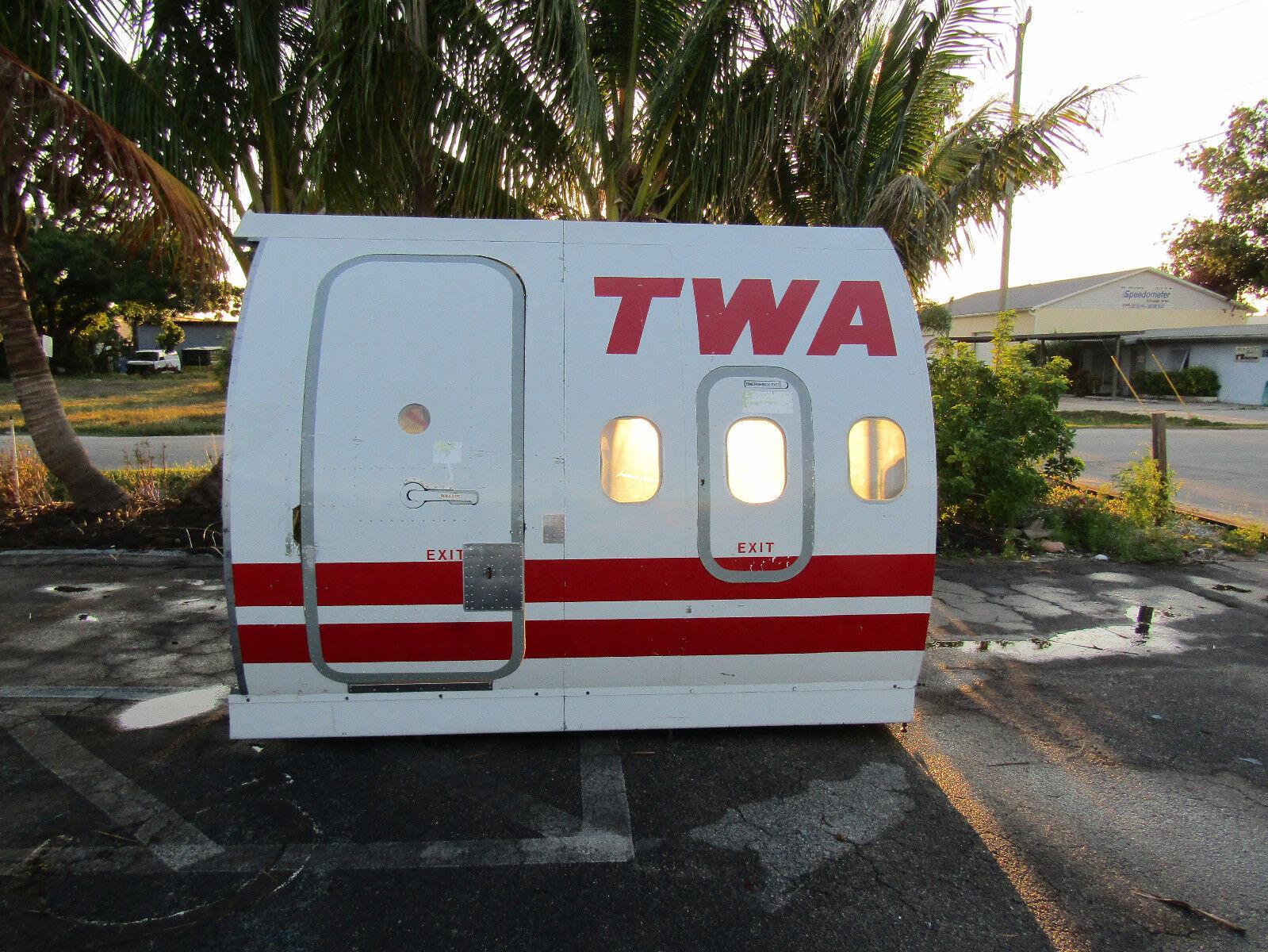 TWA Jumbo Jet Airplane Fuselage Trainer - Great Office Resturant Display Mancave