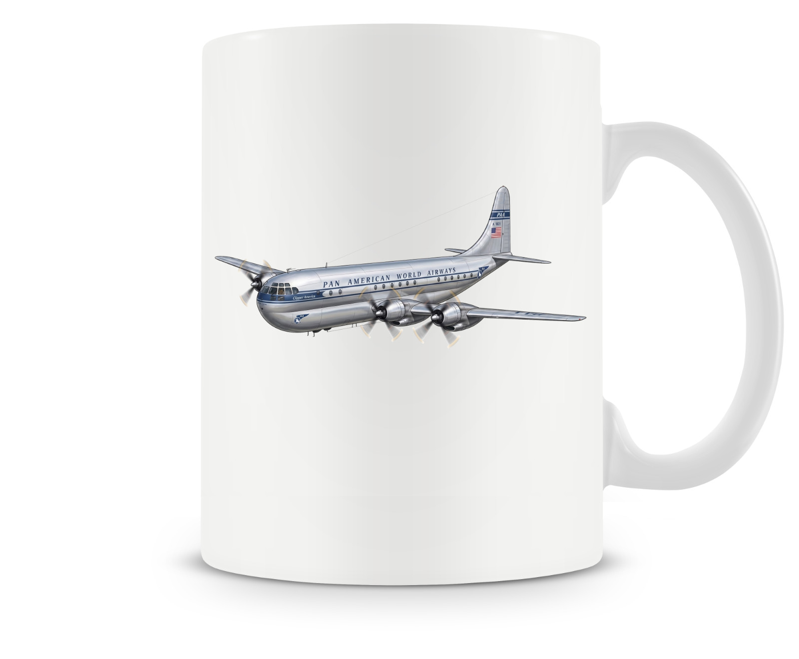 Pan Am Boeing 377 Stratocruiser Ceramic Coffee Mug - 15oz. Pan Am Boeing 377 Stratocruiser Ceramic Coffee Mug - 15oz.