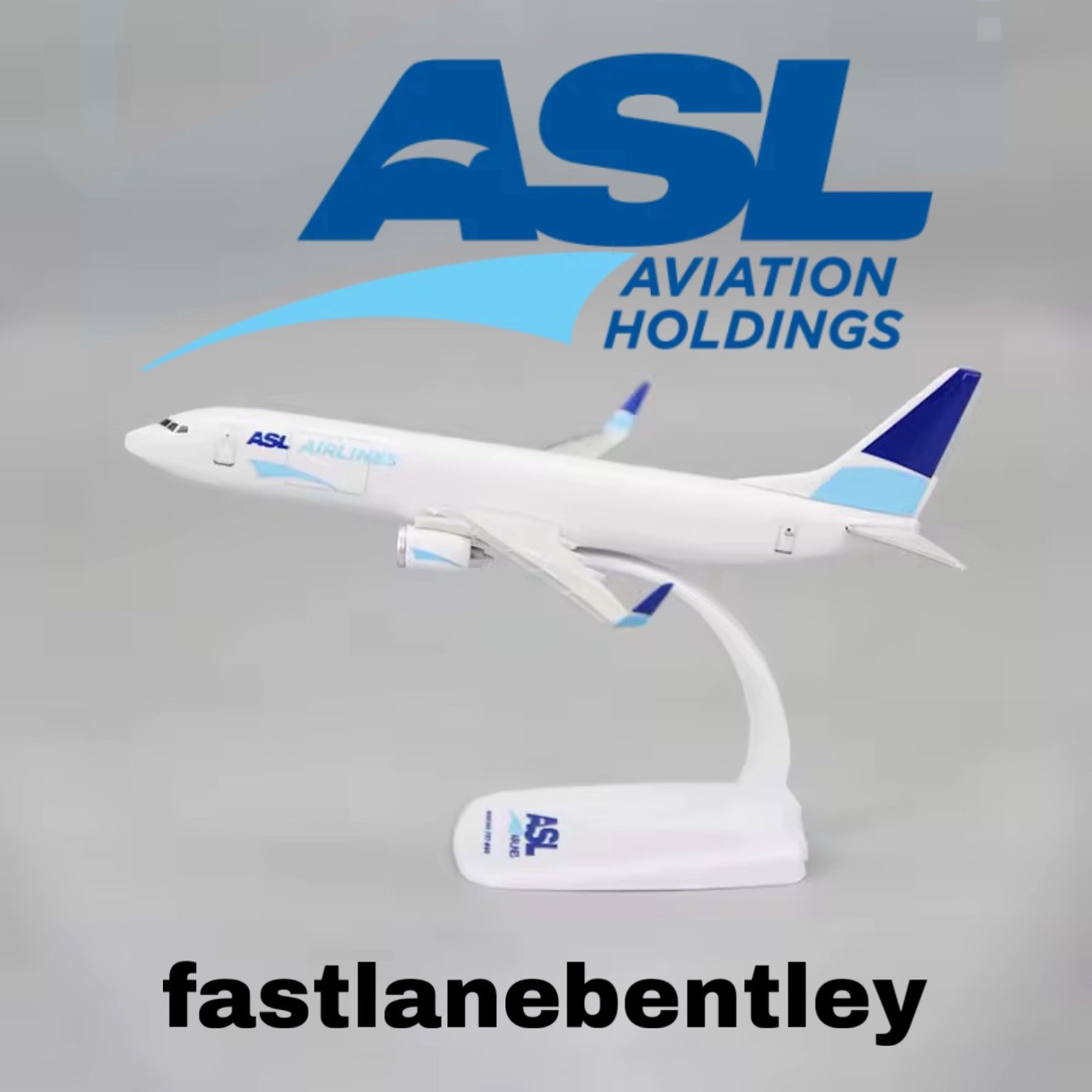 ASL Cargo Airlines Boeing B737-8 Plastic Toy Airplane Holiday Model 1:200