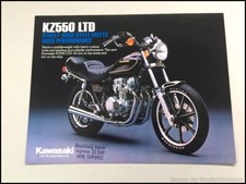 1983 Kawasaki KZ550 LTD Motorcycle Bike 1-page Vintage Sales Brochure Spec Sheet picture
