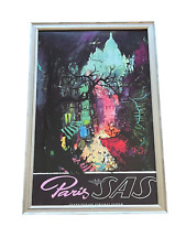 SAS Paris Framed Giclee Travel Poster Print picture