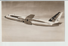 vintage rppc Convair 880 aircraft in company colours used by TWA Swissair no 1 picture
