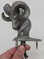 Vtg Dodge Ram Head Ramcharger Hood Ornament 4215517 picture