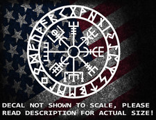 Viking Compass Cut Vinyl Decal Sticker US Seller US Made Vikings picture