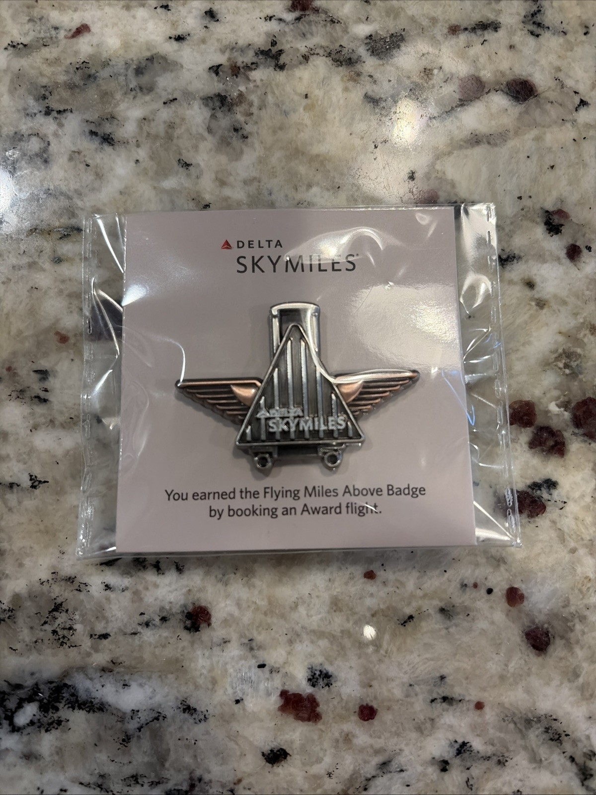 Delta SkyMiles Flying Miles Above Badge Pin - Airline Badges & Pins Award Flight