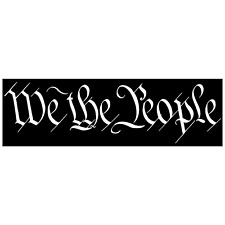 We The People Constitution America Sticker 5x1.5 Inch Bumper Laptop Decal  picture
