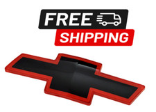 1994 1995 1996 1997 1998 1999 2000 SUBURBAN RED BLACK GRILLE EMBLEM 12543000 picture