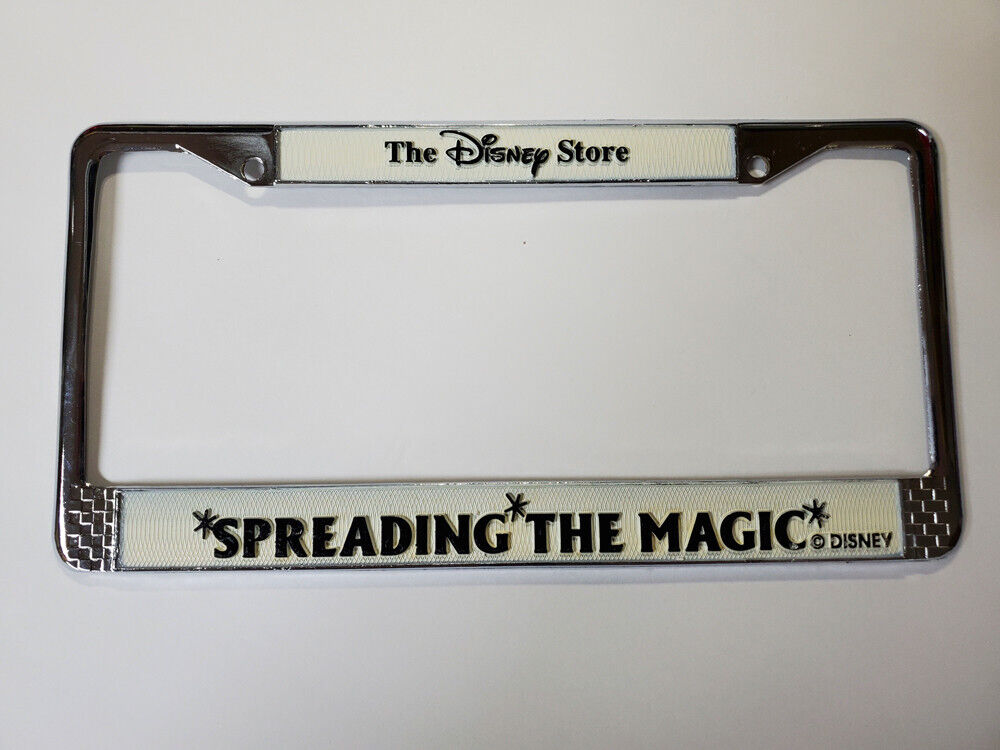 Vintage THE DISNEY STORE ~ Spreading The Magic ~ License Plate Tag Frame ~ #2