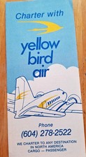 YELLOW BIR AIR Charter Tours Vancouver no date picture