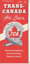 TCA Trans-Canada Air Lines timetable 1949/09/01 picture