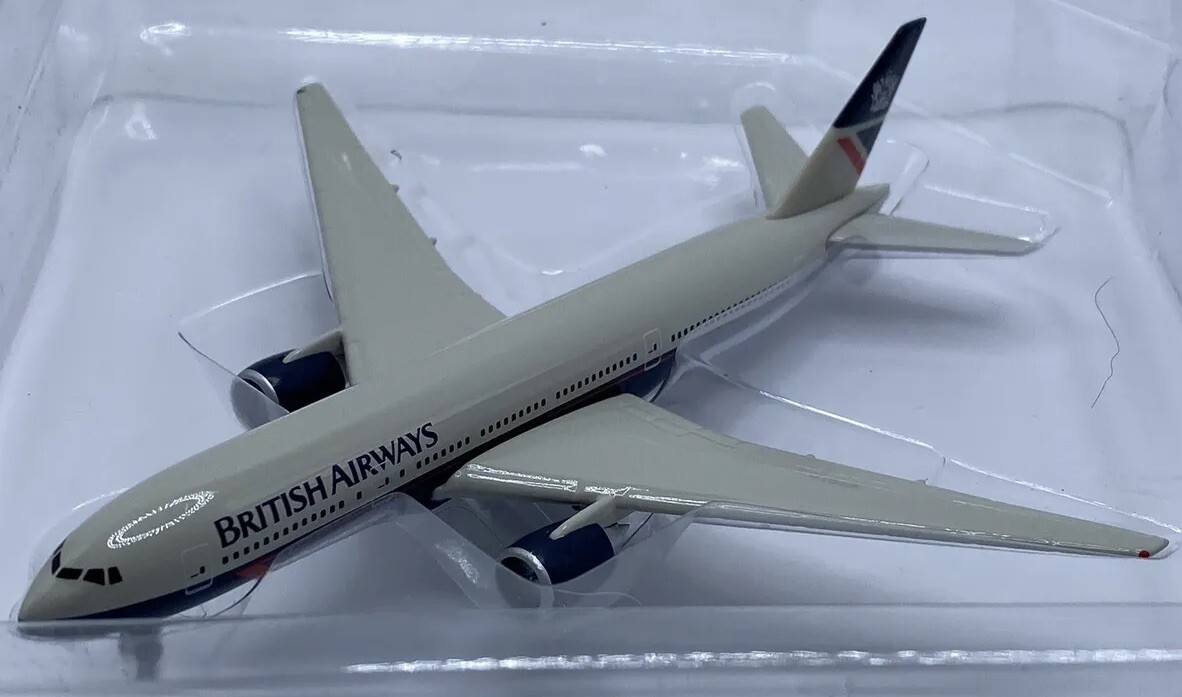 Herpa 1-500 British Airways B777-200 Miniature Airplane Herpa 1-500 British Airways B777-200 Miniature Airplane