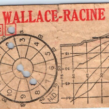 c1930s Chicago Surface Lines Ticket Wallace-Racine Transit Route Trolley Vtg C31 picture