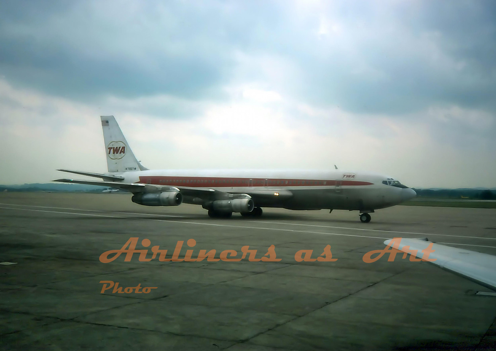 TWA Boeing 707-131B N756TW at PIT in June 1975 8